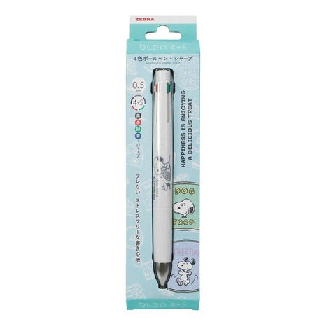 [Limited] bLen 4+S Peanuts Series Multifunctional Ballpoint Pen / Zebra - bungu