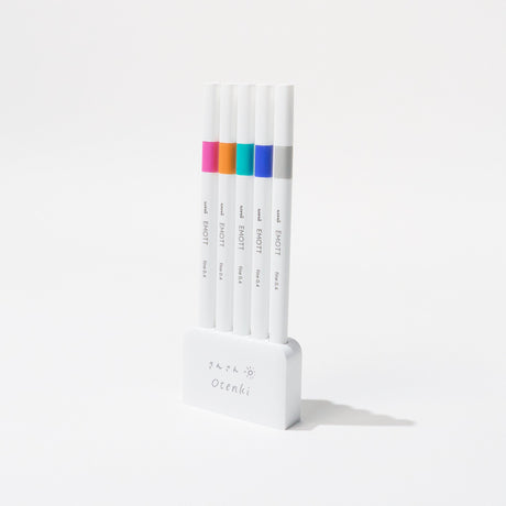 [Limited] Bungu Joshi Haku Festival Otenki EMOTT Markers 5 - Color Set / uni Mitsubishi Pencil - bungu