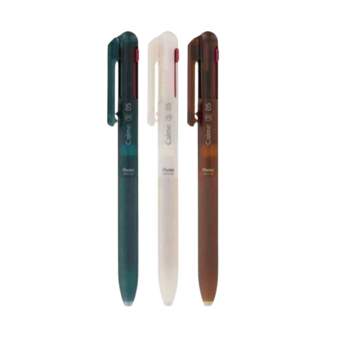 Limited] Calme 3-Color Ballpoint Pen Relaxed Frost Series / Pentel