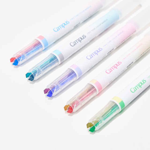 [Limited] Campus Dual Tone Highlighter Positive & Relaxing / KOKUYO - bungu