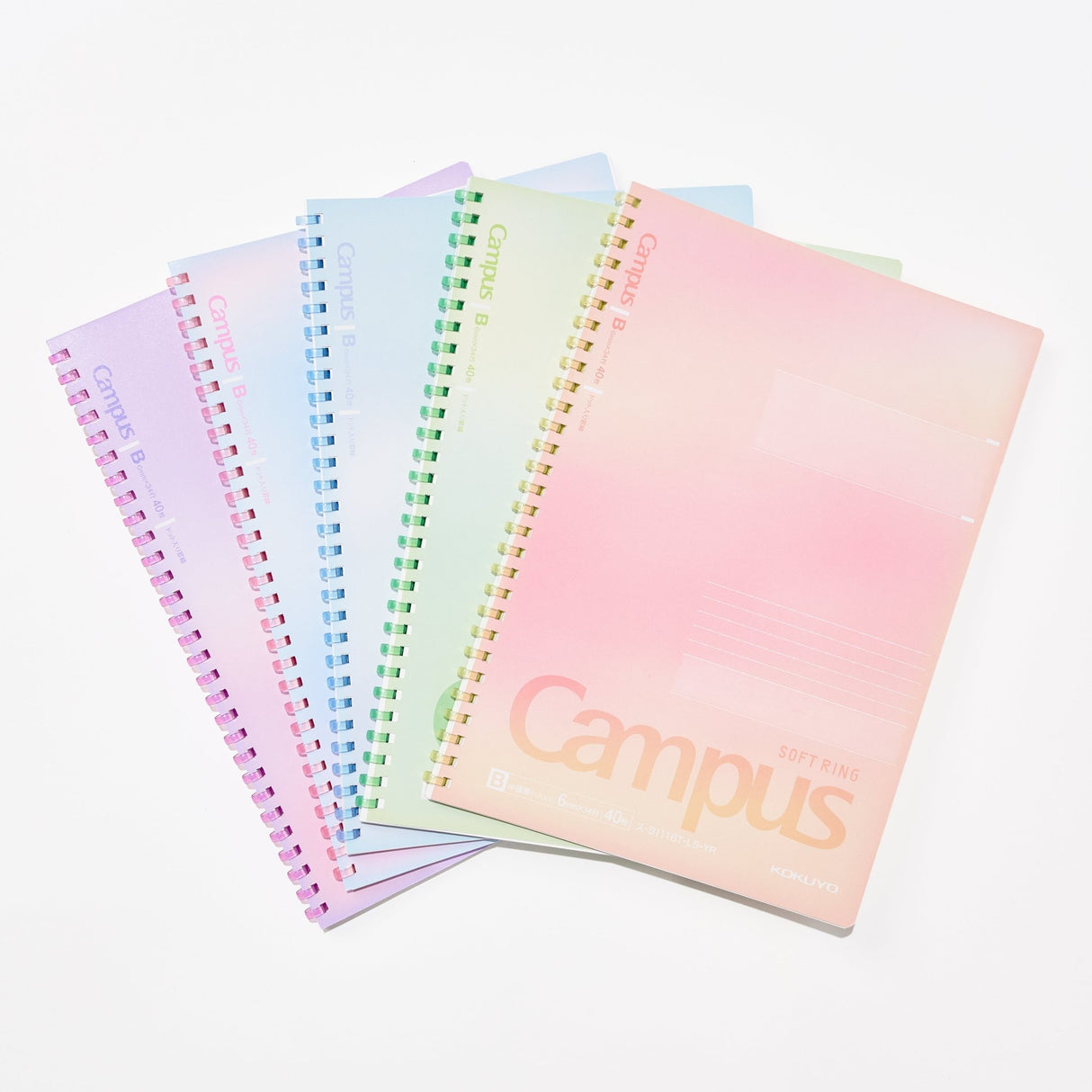 [Limited] Campus Soft Ring Positive & Relaxing Notebook / KOKUYO - bungu