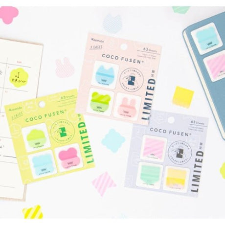 [Limited] Coco Fusen Katanuki Sticky Notes / Kanmido - bungu