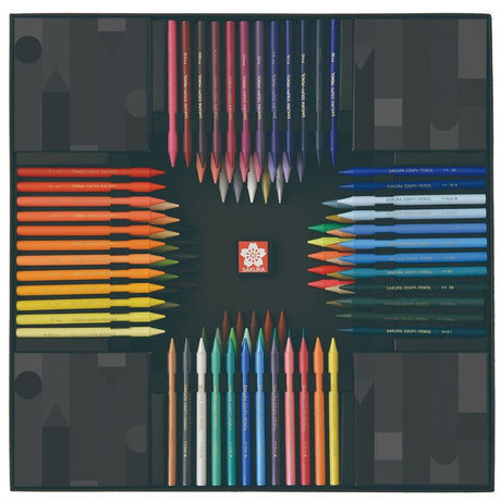 [Limited] Coupy Pencil FY100A 100 Colors Black Package Edition / SAKURA - bungu