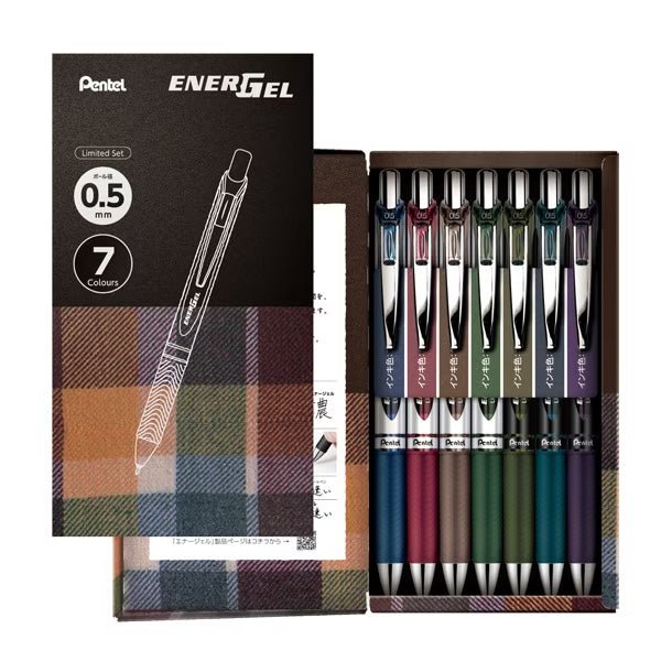 Limited] Energel Gel Ink Pen 7-Color Set / Pentel – bungu