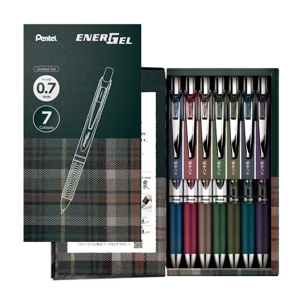 [Limited] Energel Gel Ink Ballpoint Pen 7 - Color Set / Pentel - bungu