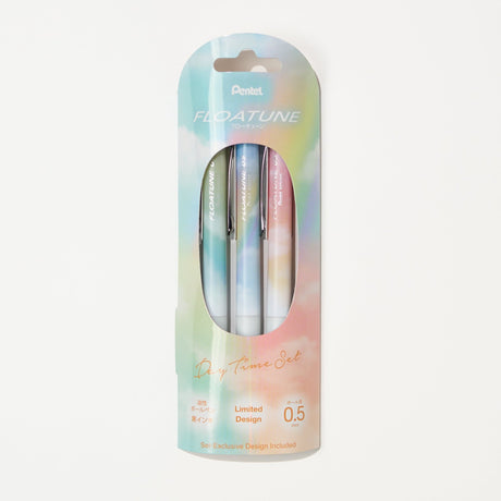 [Limited] Floatune Ballpoint Pen Skyly Day Time 3-Pen Set / Pentel - bungu