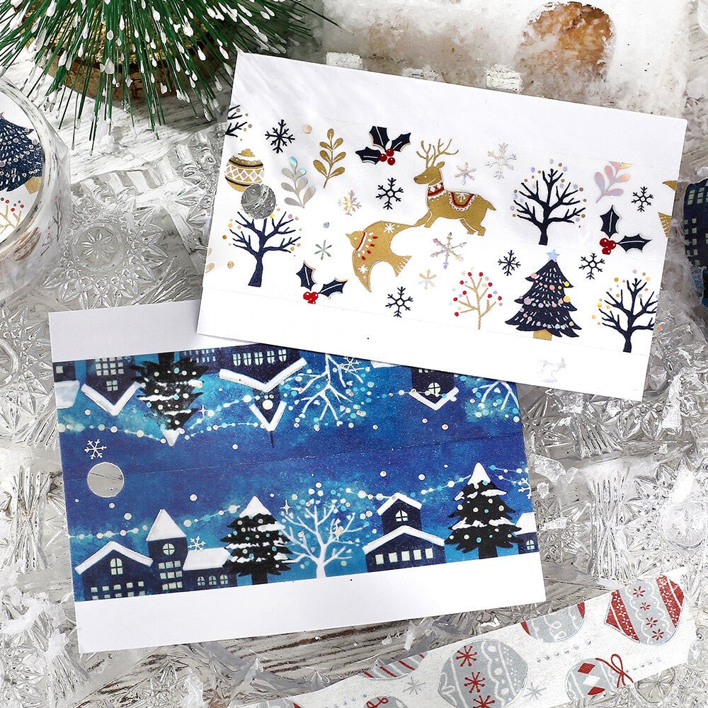 [Limited] Foil Masking Tape 2025 Christmas 20mm / BGM - bungu