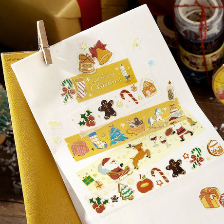 [Limited] Foil Masking Tape 2025 Christmas 20mm / BGM - bungu