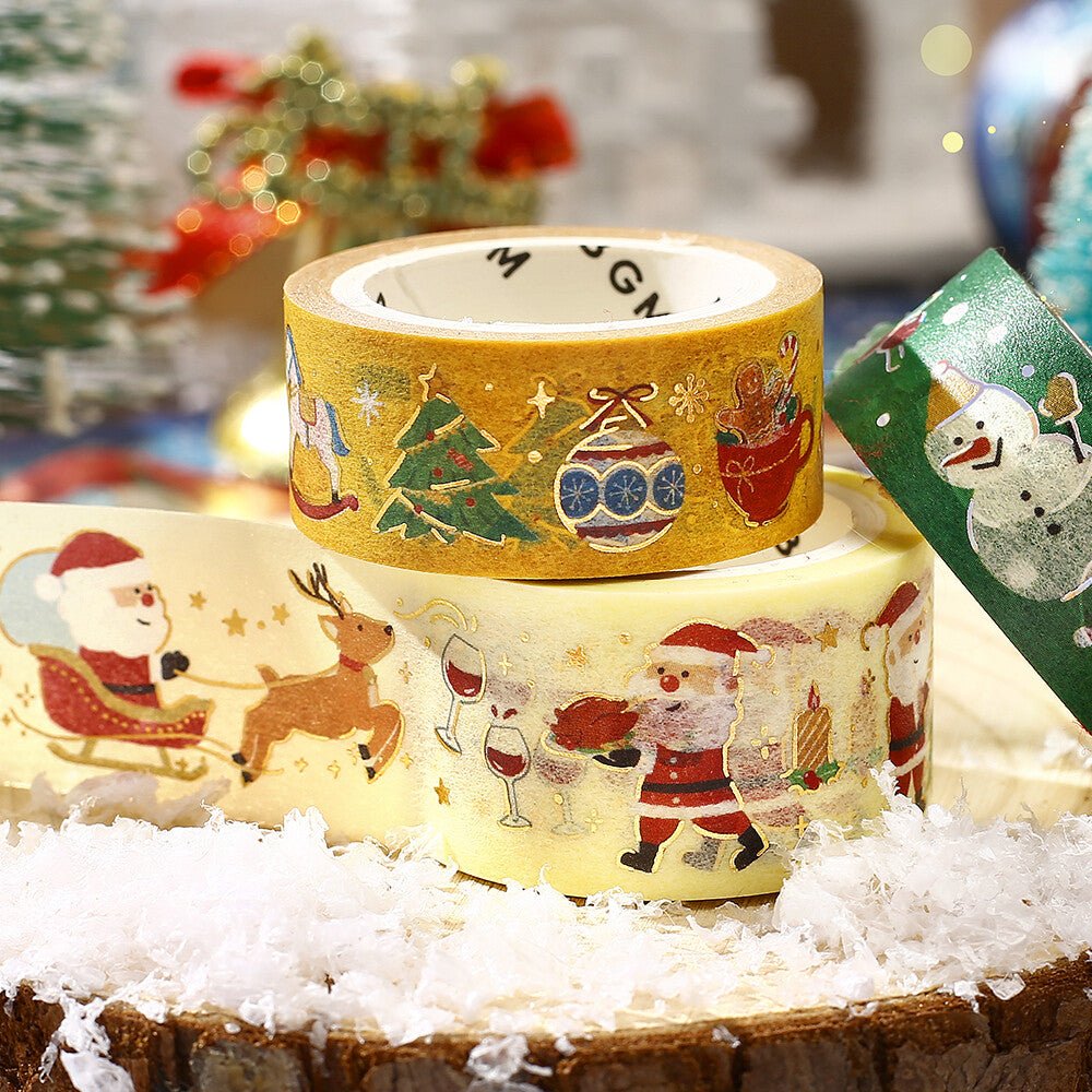 [Limited] Foil Masking Tape 2025 Christmas 20mm / BGM - bungu
