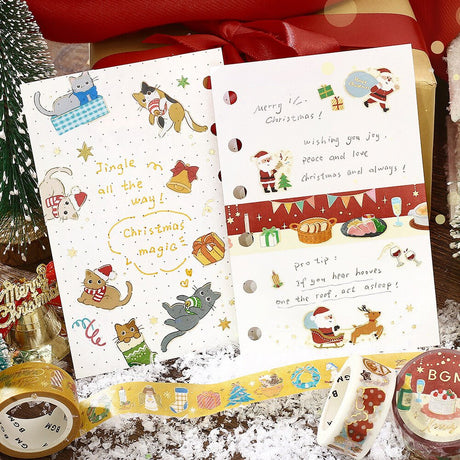 [Limited] Foil Masking Tape 2025 Christmas 20mm / BGM - bungu