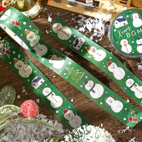[Limited] Foil Masking Tape 2025 Christmas / BGM - bungu