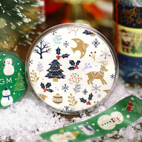 [Limited] Foil Masking Tape 2025 Christmas / BGM - bungu