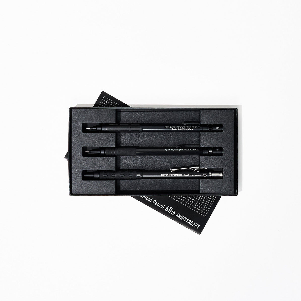 [Limited] Graph Mechanical Pencil 60th Anniversary 3-Piece Set / Pentel - bungu