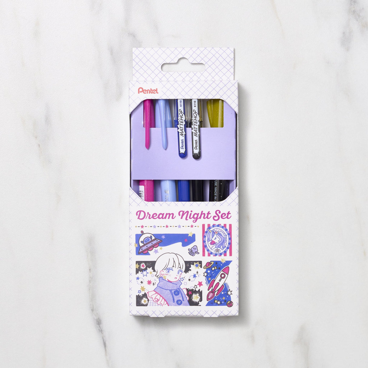 [Limited] Matte Hop and Brush Pen Set / Pentel - bungu