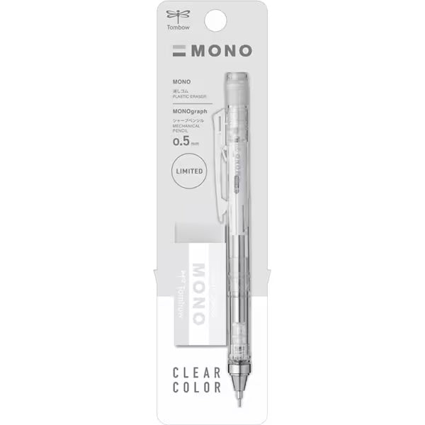 [Limited] Mono Graph Clear Mechanical Pencil & Eraser Set / Tombow - bungu