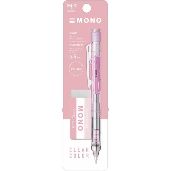 [Limited] Mono Graph Clear Mechanical Pencil & Eraser Set / Tombow - bungu