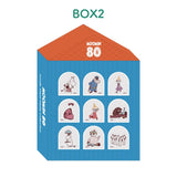 [Limited] Moomin 80th Anniversary Acrylic Stand Stamp Collection BOX / FUTABA - bungu
