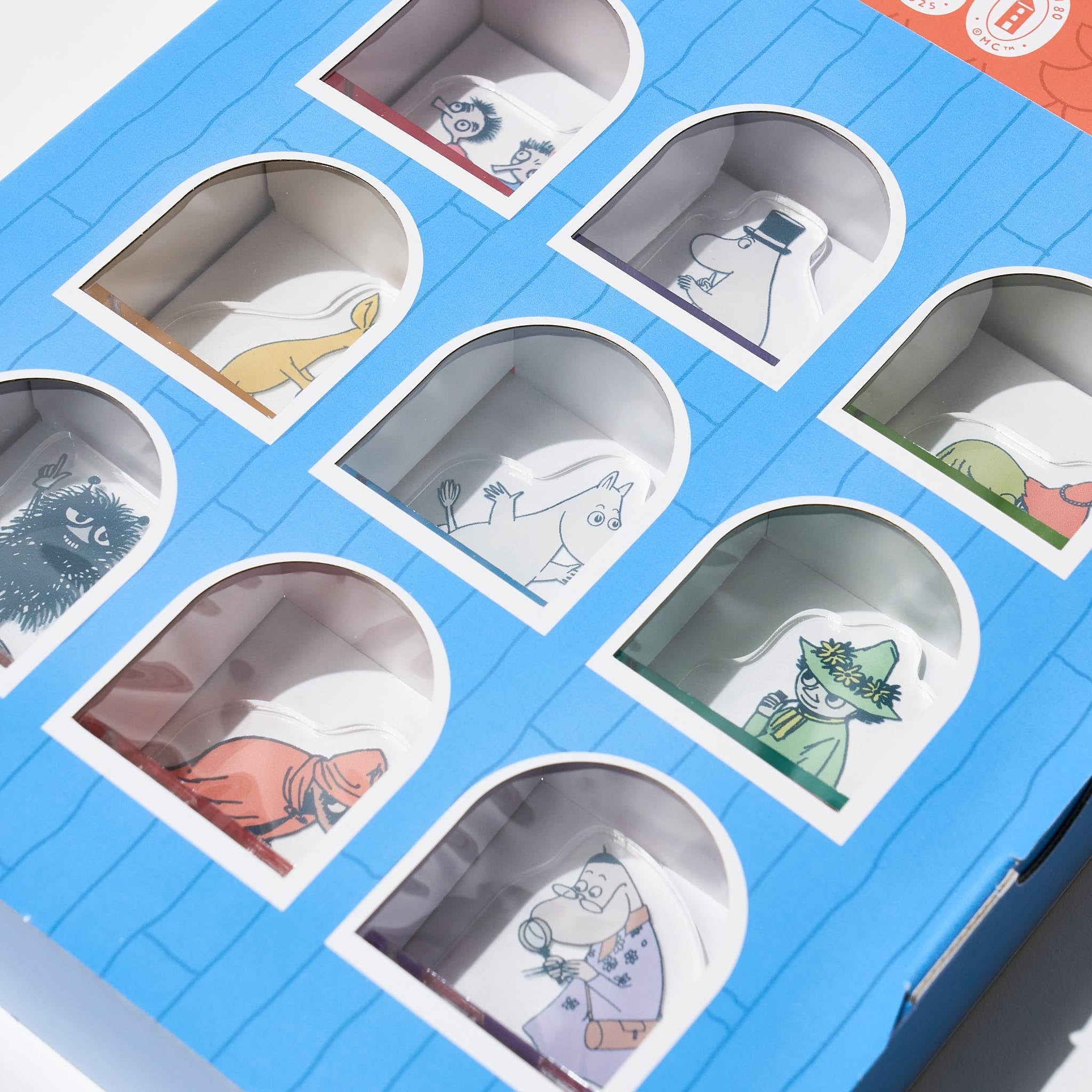 Limited] Moomin 80th Anniversary Acrylic Stand Stamp Collection