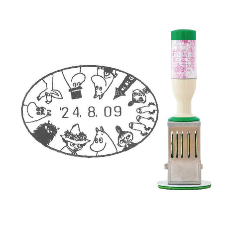 [Limited] Moomin Date Stamp Collection 80th Anniversary Edition / FUTABA - bungu