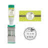 [Limited] Moomin Date Stamp Collection 80th Anniversary Edition / FUTABA - bungu