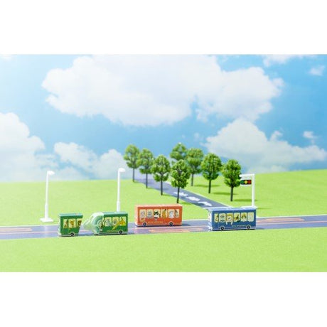 [Limited] norino Animal Bus Paper Case Correction Tape / PLUS - bungu