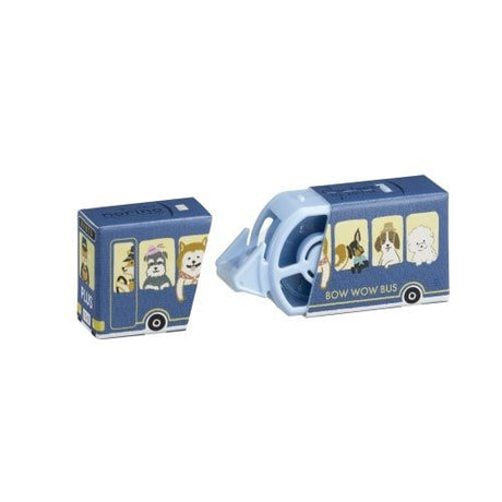 [Limited] norino Animal Bus Paper Case Correction Tape / PLUS - bungu