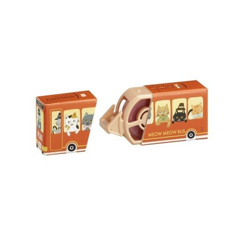 [Limited] norino Animal Bus Paper Case Correction Tape / PLUS - bungu