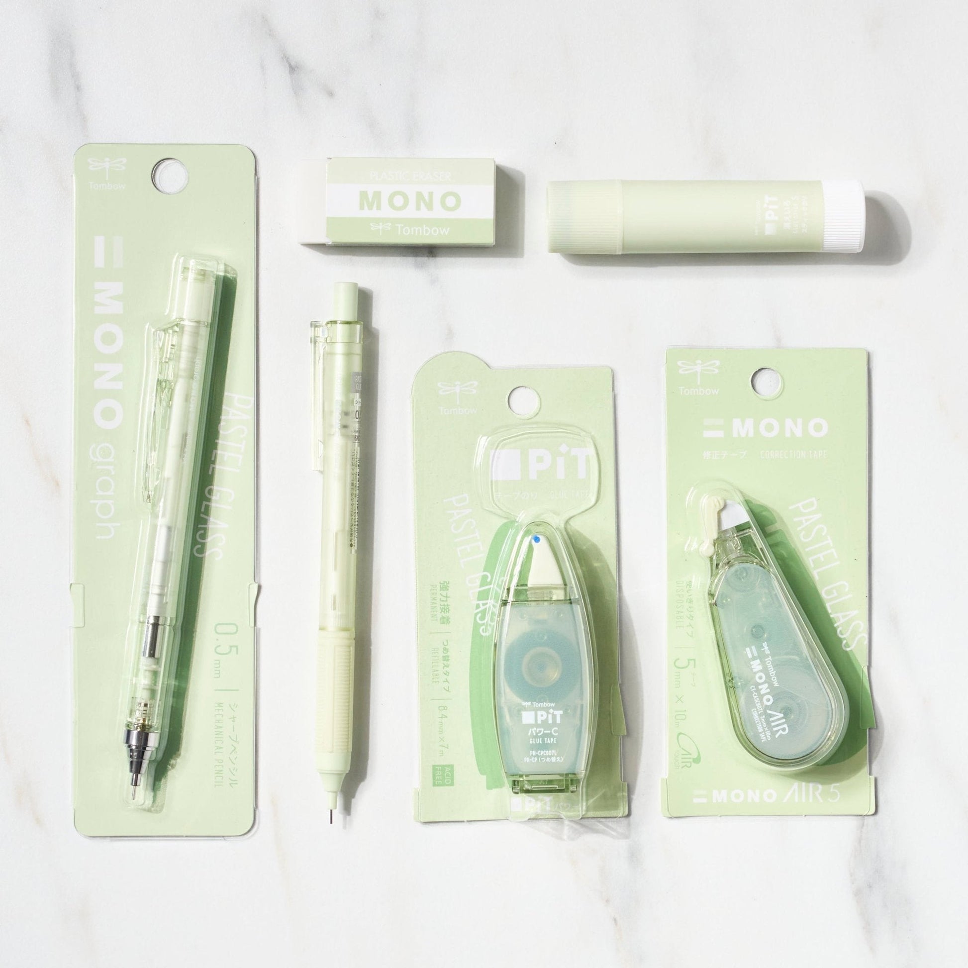 [Limited] Pastel Glass Full Color Set - Green / Tombow - bungu