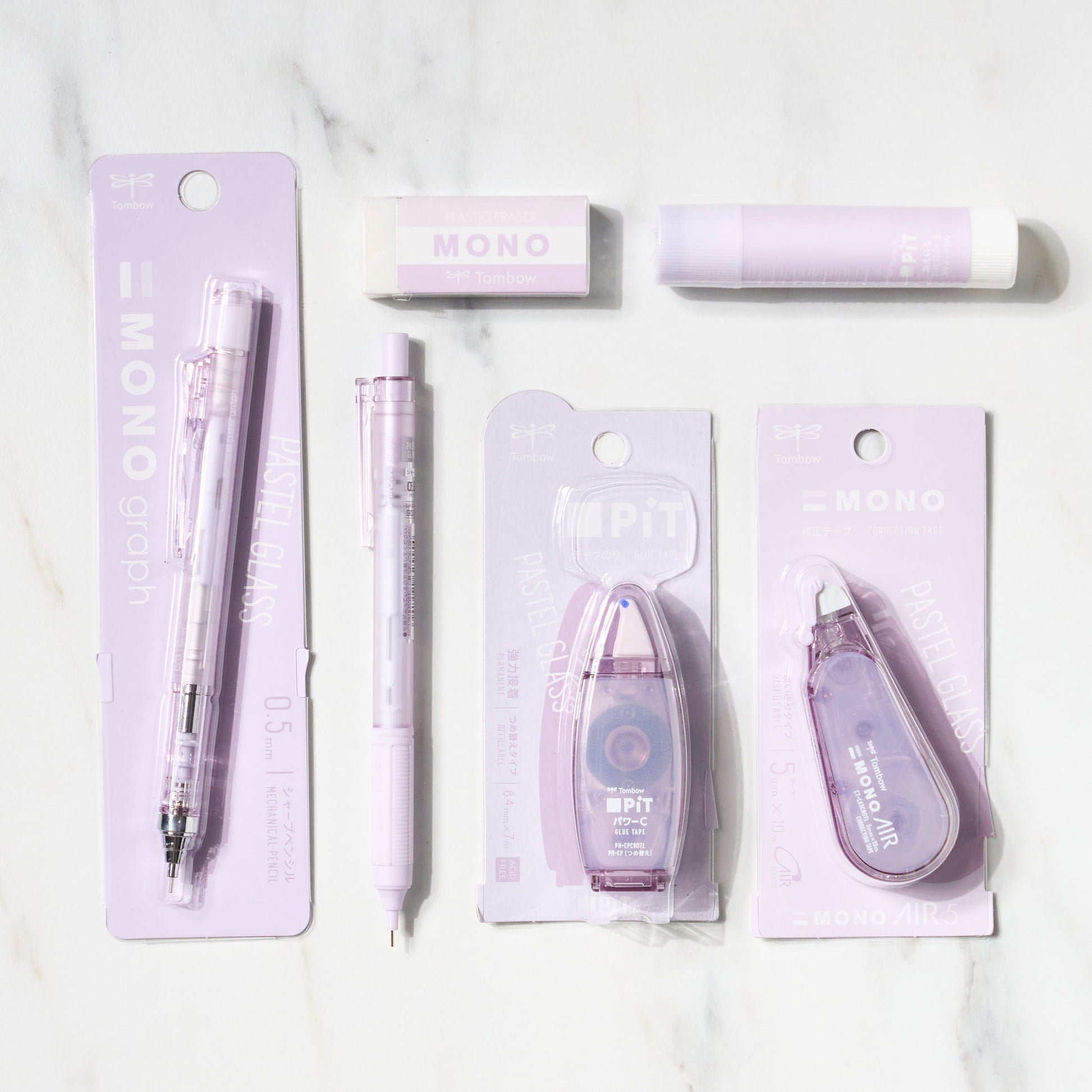 [Limited] Pastel Glass Full Color Set - Purple / Tombow - bungu