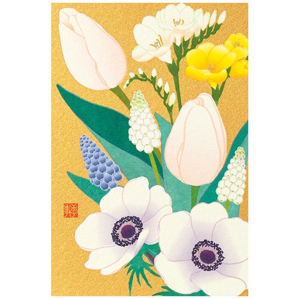 [Limited] Seasons Spring Silk - Print Postcard / Midori DESIGNPHIL - bungu