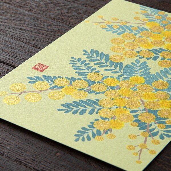 [Limited] Seasons Spring Silk - Print Postcard / Midori DESIGNPHIL - bungu