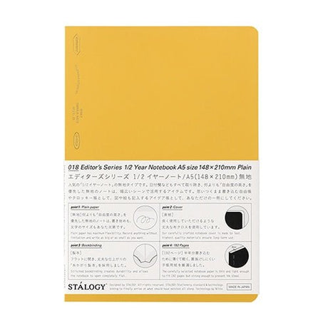 [Limited] STALOGY Editor's Series 1/2 Year Days Notebook / Nitto - bungu