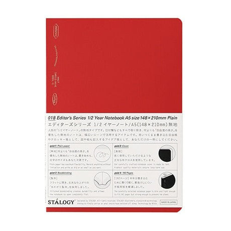 [Limited] STALOGY Editor's Series 1/2 Year Days Notebook / Nitto - bungu