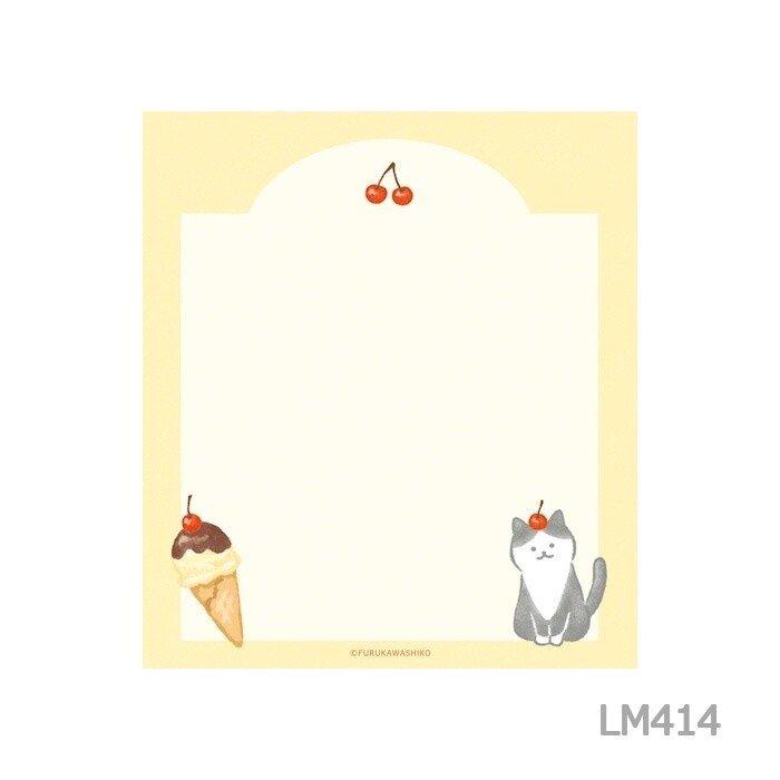 [Limited] Sweets Animal Studio Memo Pad / Furukawa Shiko - bungu