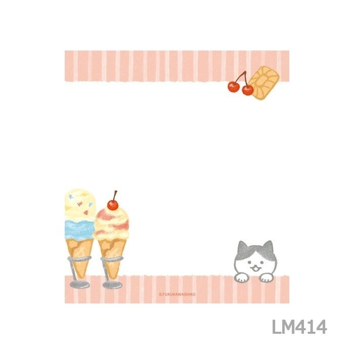 [Limited] Sweets Animal Studio Memo Pad / Furukawa Shiko - bungu