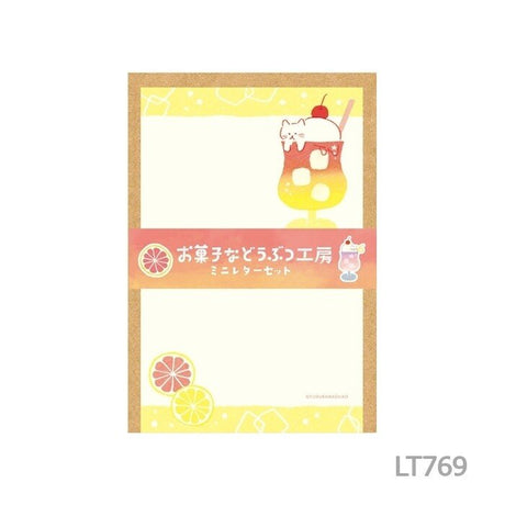 [Limited] Sweets Animal Studio Mini Letter Set / Furukawa Shiko - bungu