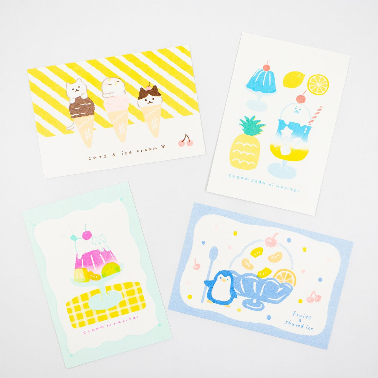 [Limited] Sweets Animal Studio Retro - Printed Postcard / Furukawa Shiko - bungu
