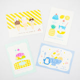 [Limited] Sweets Animal Studio Retro - Printed Postcard / Furukawa Shiko - bungu