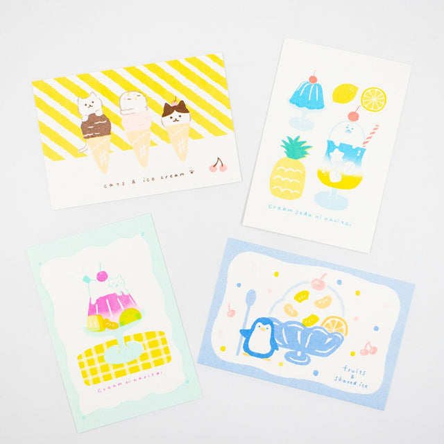 [Limited] Sweets Animal Studio Retro - Printed Postcard / Furukawa Shiko - bungu