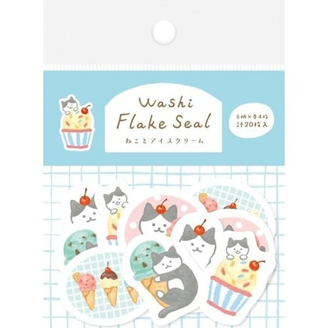 [Limited] Sweets Animal Studio Washi Flake Stickers / Furukawa Shiko - bungu