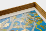 [Limited] Art Touch Kazuko Furuta A4 Art Poster with Teak Frame / TOUCH & FLOW