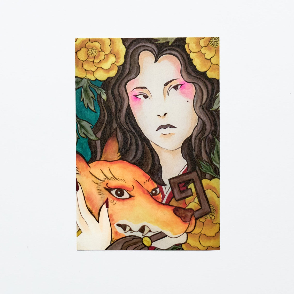 "Love Me At My Worst" Washi Postcard by Jessie / Bungu - bungu