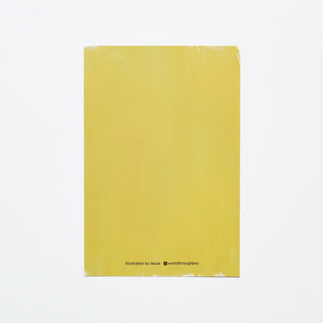 "Love Me At My Worst" Washi Postcard by Jessie / Bungu - bungu