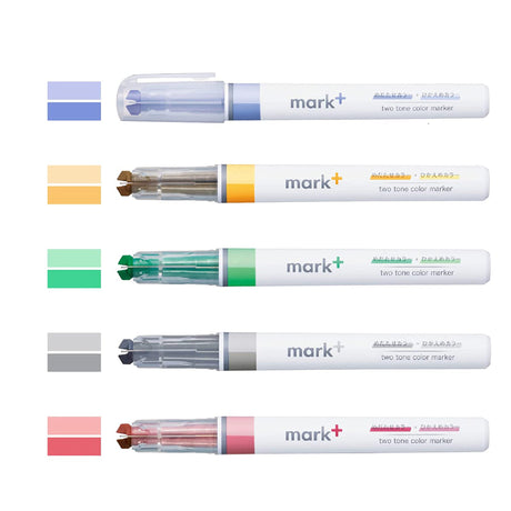 Marktus Dual Tone Color Highlighter Set / KOKUYO - bungu
