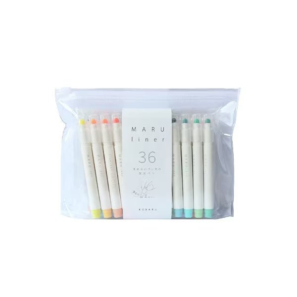 MARU liner Highlighter 36 Color Set / Epoch Chemical – bungu