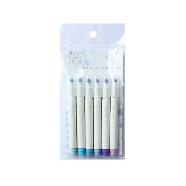 MARU liner Highlighter 6 Color Sets / Epoch Chemical – bungu