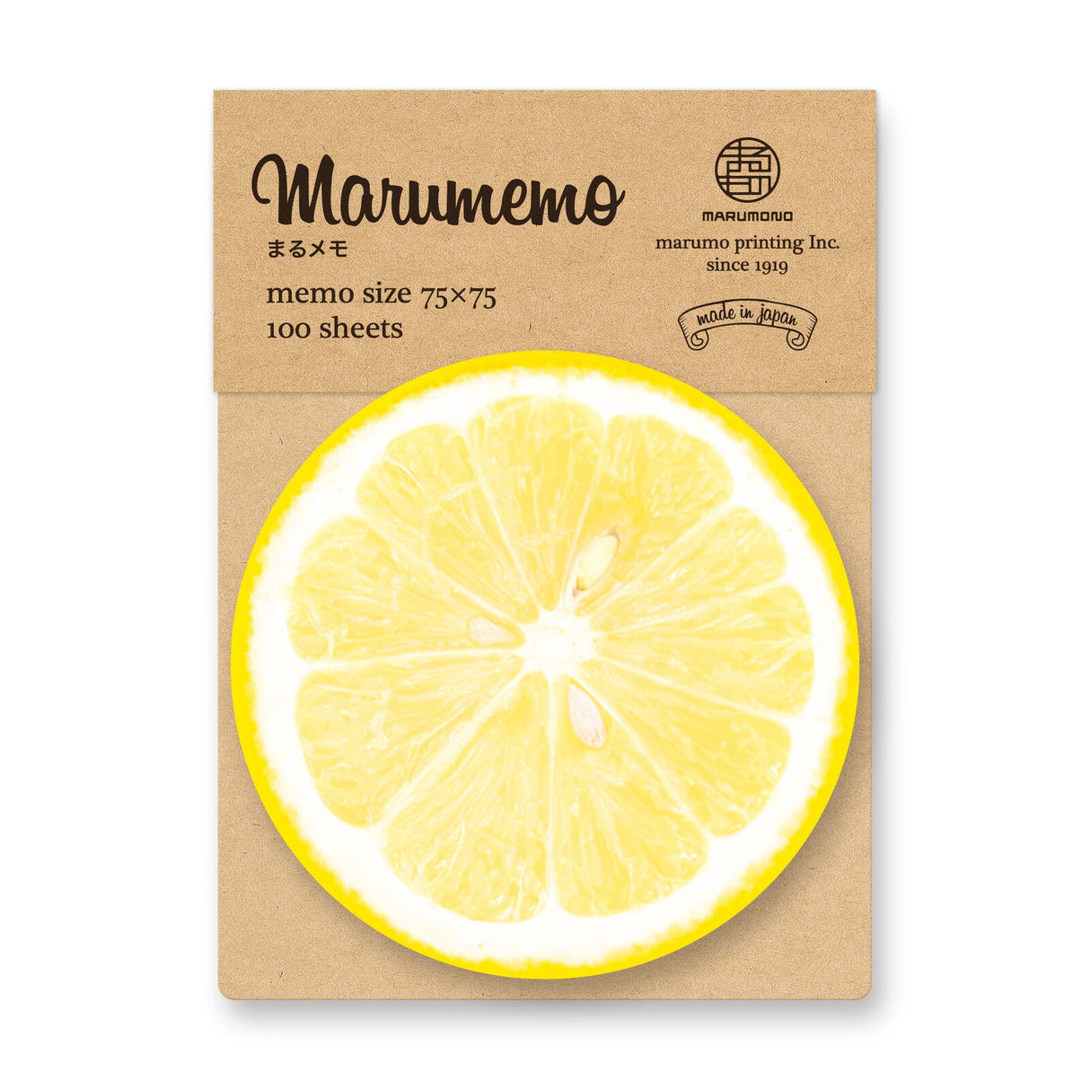 Marumemo Round Memo Pad / Marumo Printing - bungu