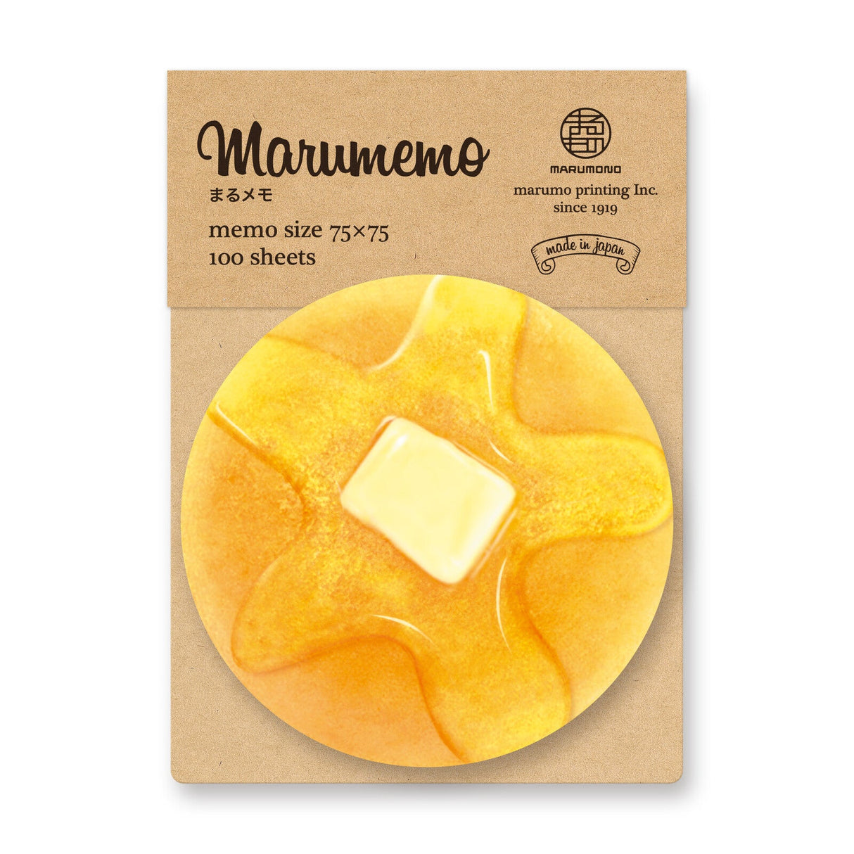 Marumemo Round Memo Pad / Marumo Printing - bungu