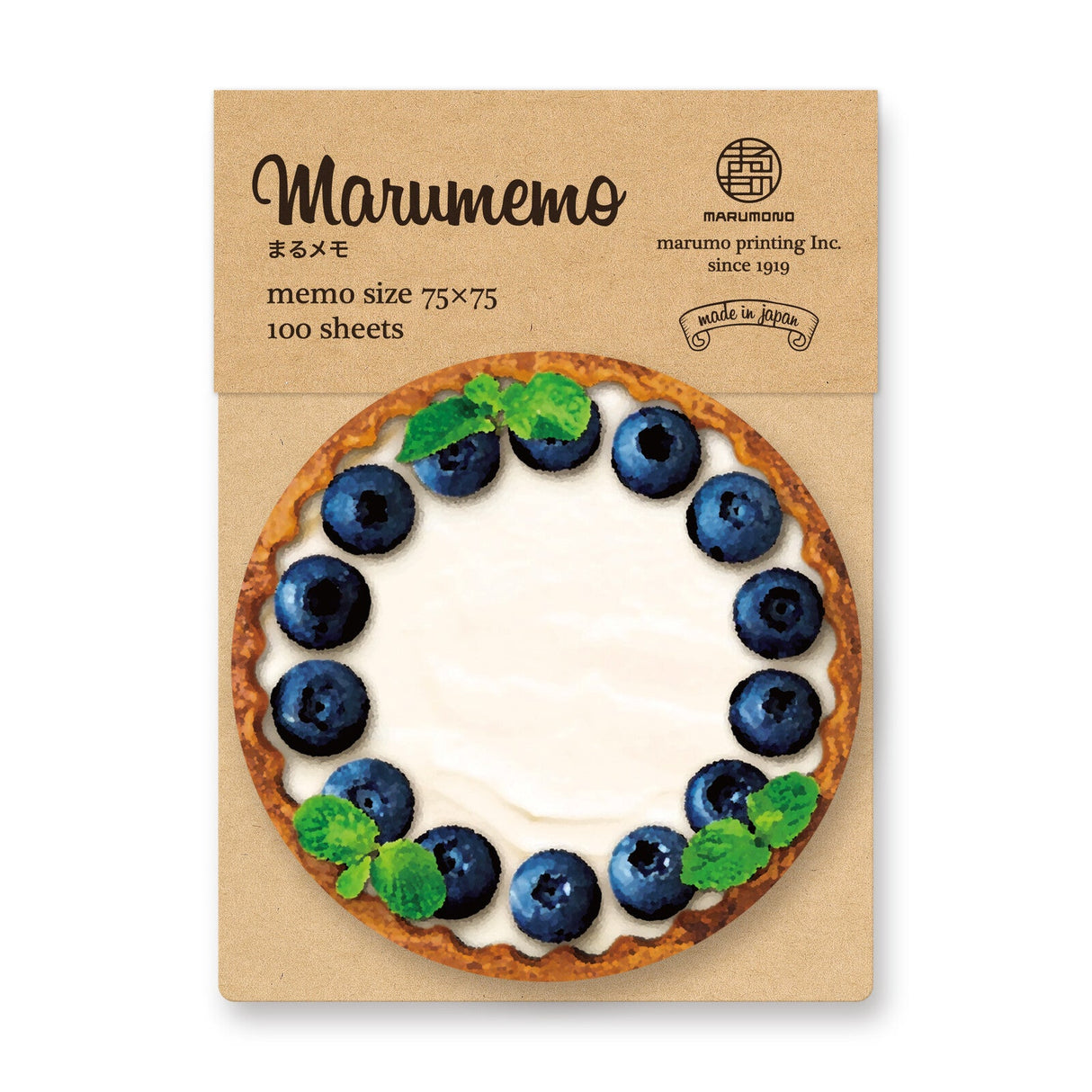 Marumemo Sweets Round Memo Pad / Marumo Printing - bungu