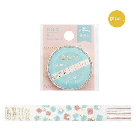 Masking Tape Foil Stamped Life Series 5mm / BGM - bungu